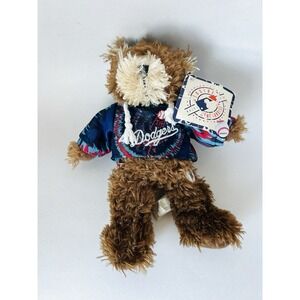 L.A. Dodgers Good Stuff Stuffed Teddy Bear‎ Plush In Hoodie With Tag 8.5"